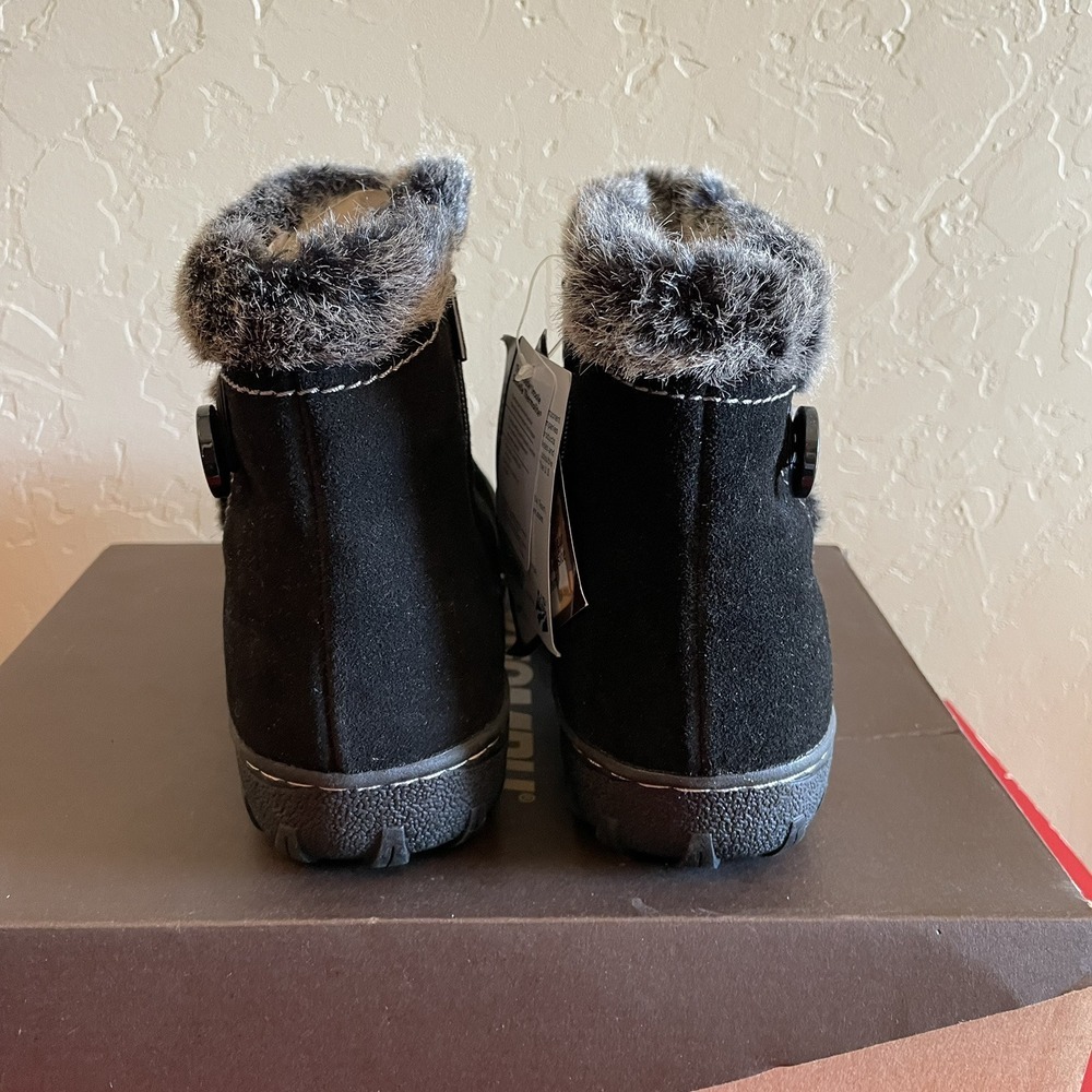 Khombu Womens Black‎ Boots Size 9 US Ski Team Supplier Faux Fur Gracie - Picture 4 of 10